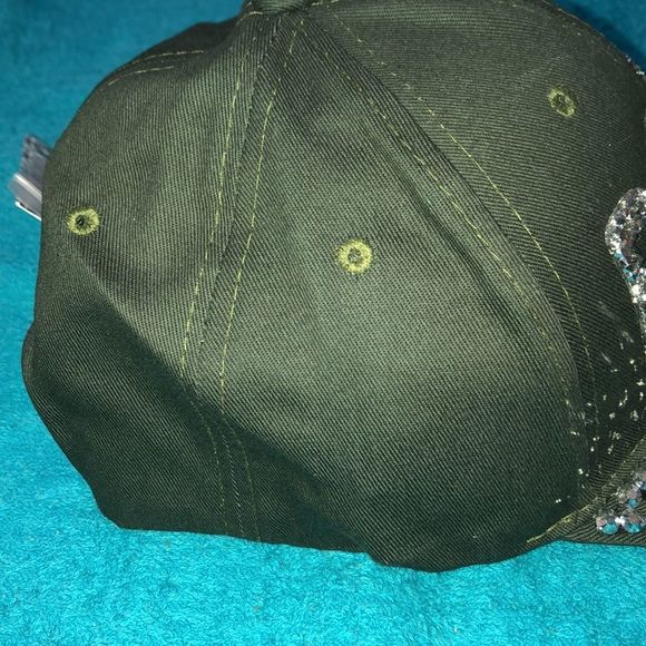 Something special studded olive “BOSS” baseball cap one size main image 6